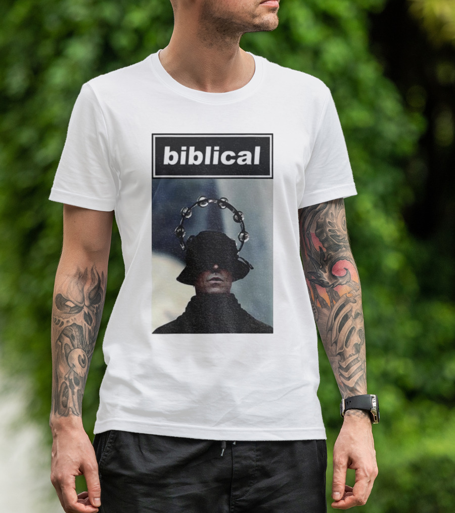 Biblical Liam Gallagher Tambourine Oasis Concert Music Lovers T-Shirt