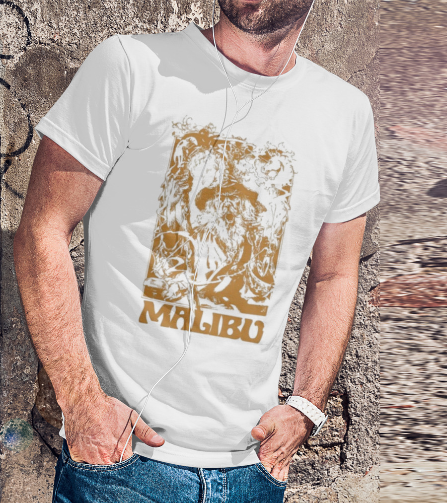 Malibu Wizard Mystical Floral Art Vintage Style T-Shirt