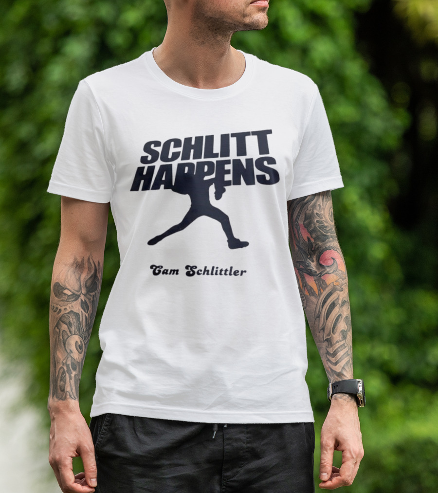 New York Baseball Schlitt Happens Cam Schlittler T-Shirt