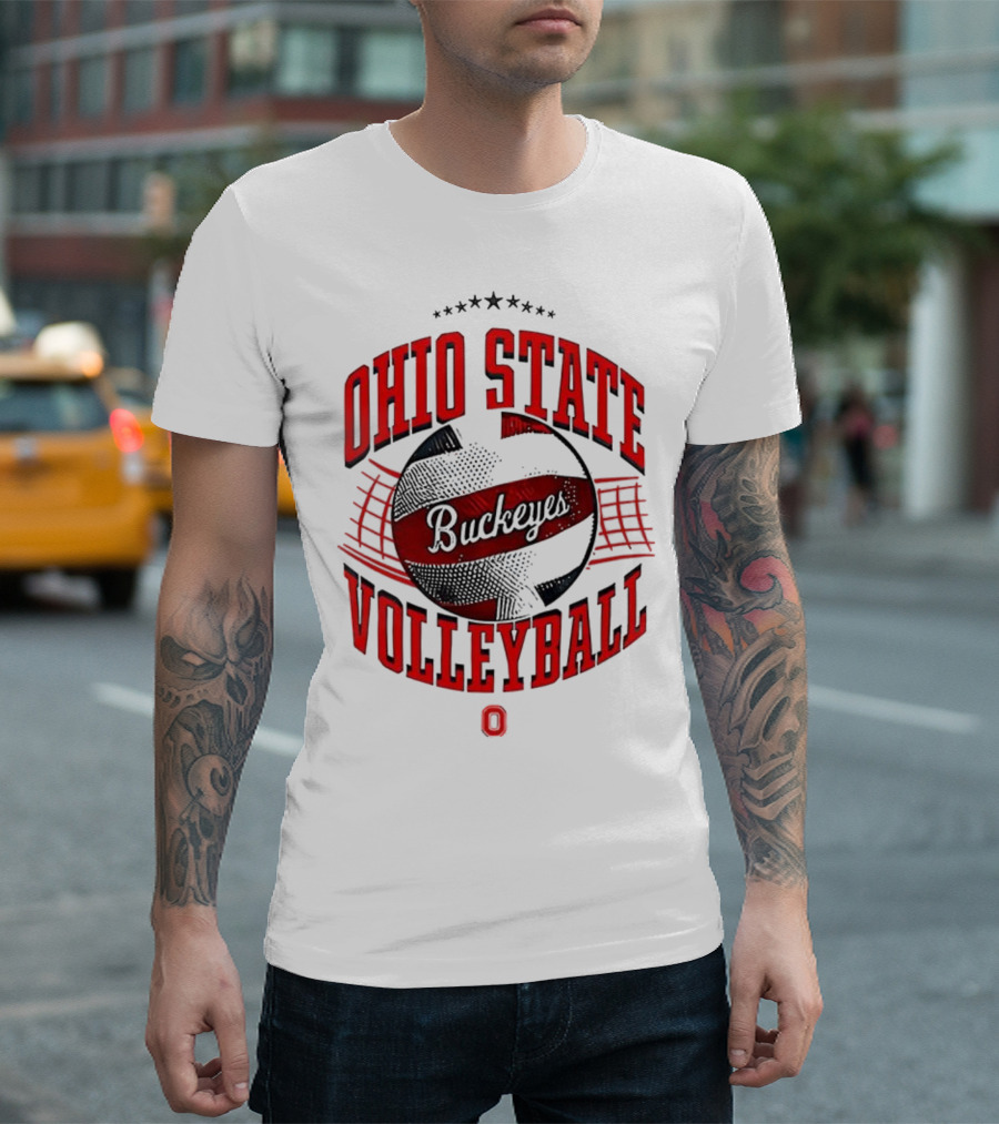 Ohio State Buckeyes Volleyball Vintage Retro Style T-Shirt