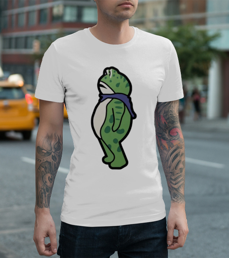Portland Frog Protester Retro Funny Scarf T-Shirt