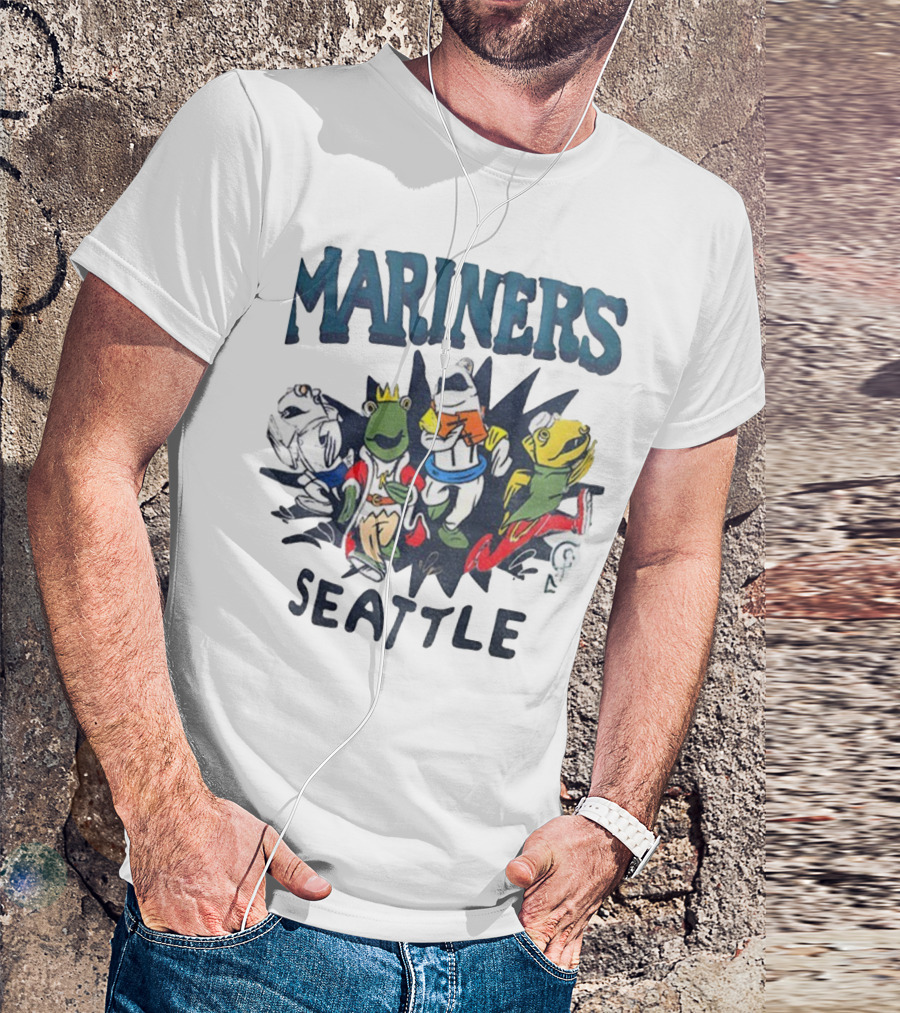 Mariners Seattle Salmon Run New Mascots T-Shirt