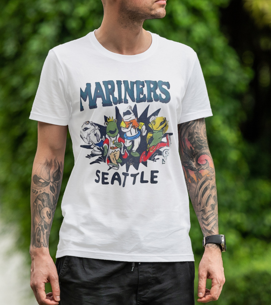 Mariners Seattle Salmon Run New Mascots T-Shirt