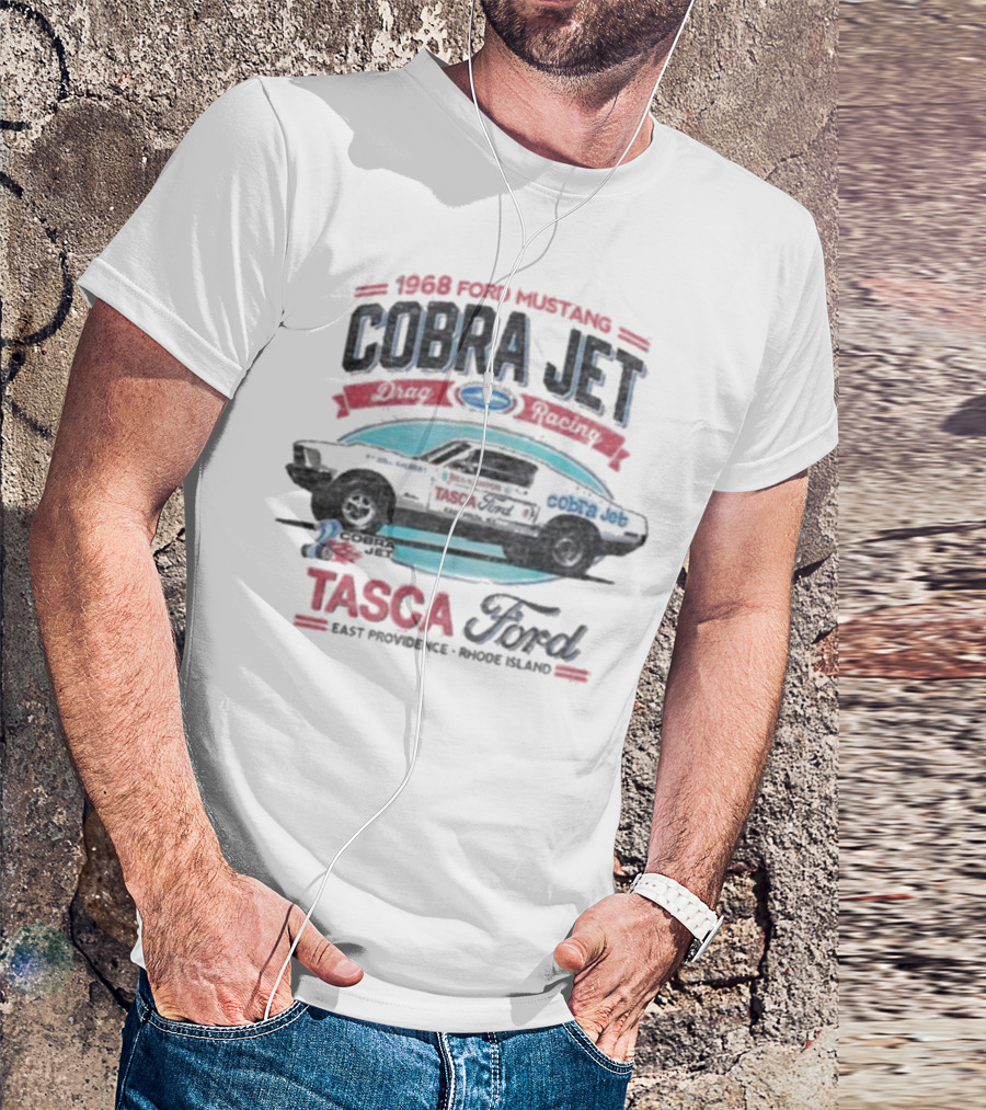 1968 Ford Mustang Cobra Jet Tasca Ford East Providence Rhode Island T-Shirt