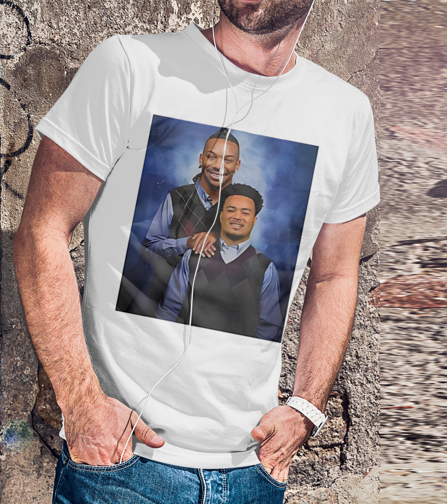 Bijan Robinson Tyler Allgeier Stepbrother Portrait Parody T-Shirt