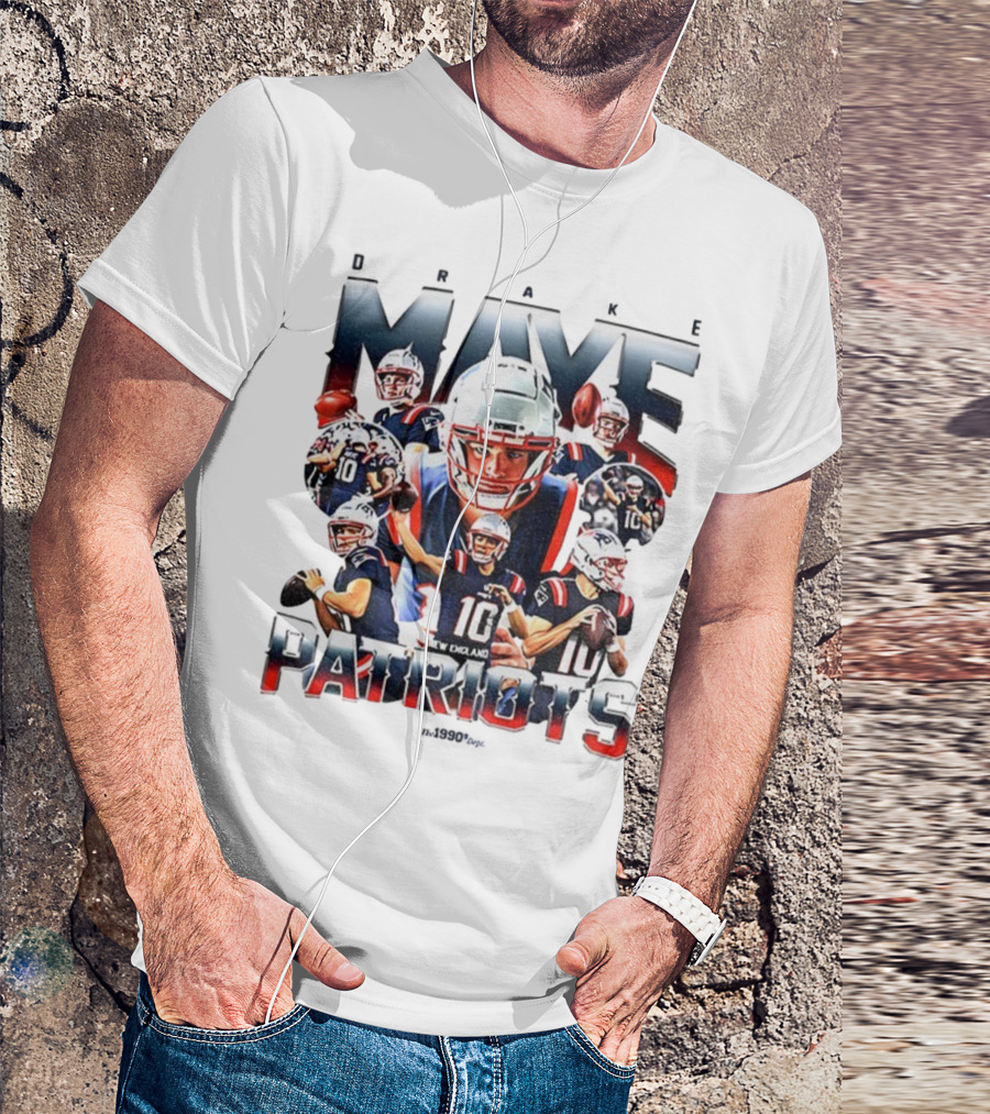 Drake Maye New England Patriots NFL Super Bowl 2025 T-Shirt