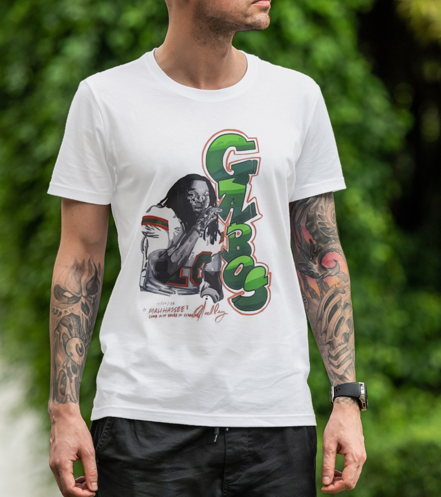 Malachi Toney Gabos Miami Hurricanes Malihassee Signature T-Shirt