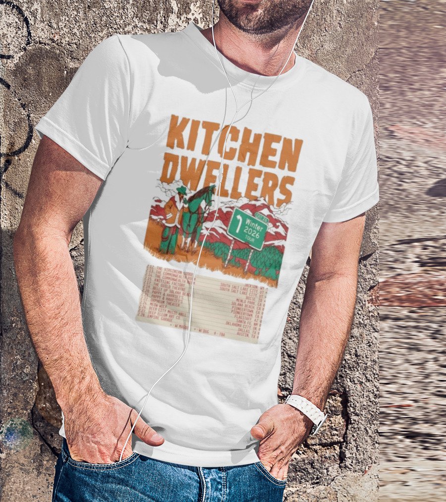 Kitchen Dwellers Winter Tour 2026 Exit 26 Music Venues And Dates T-Shirt