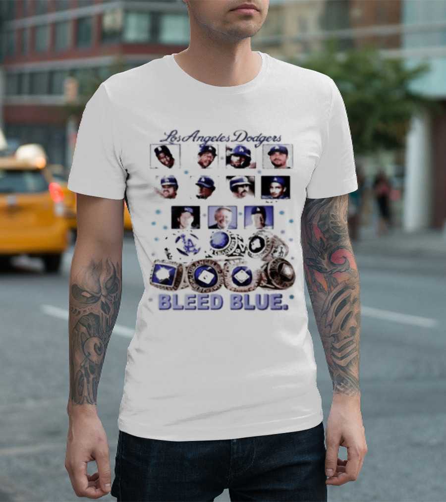 Los Angeles Dodgers Bleed Blue Signature Team Legends T-Shirt