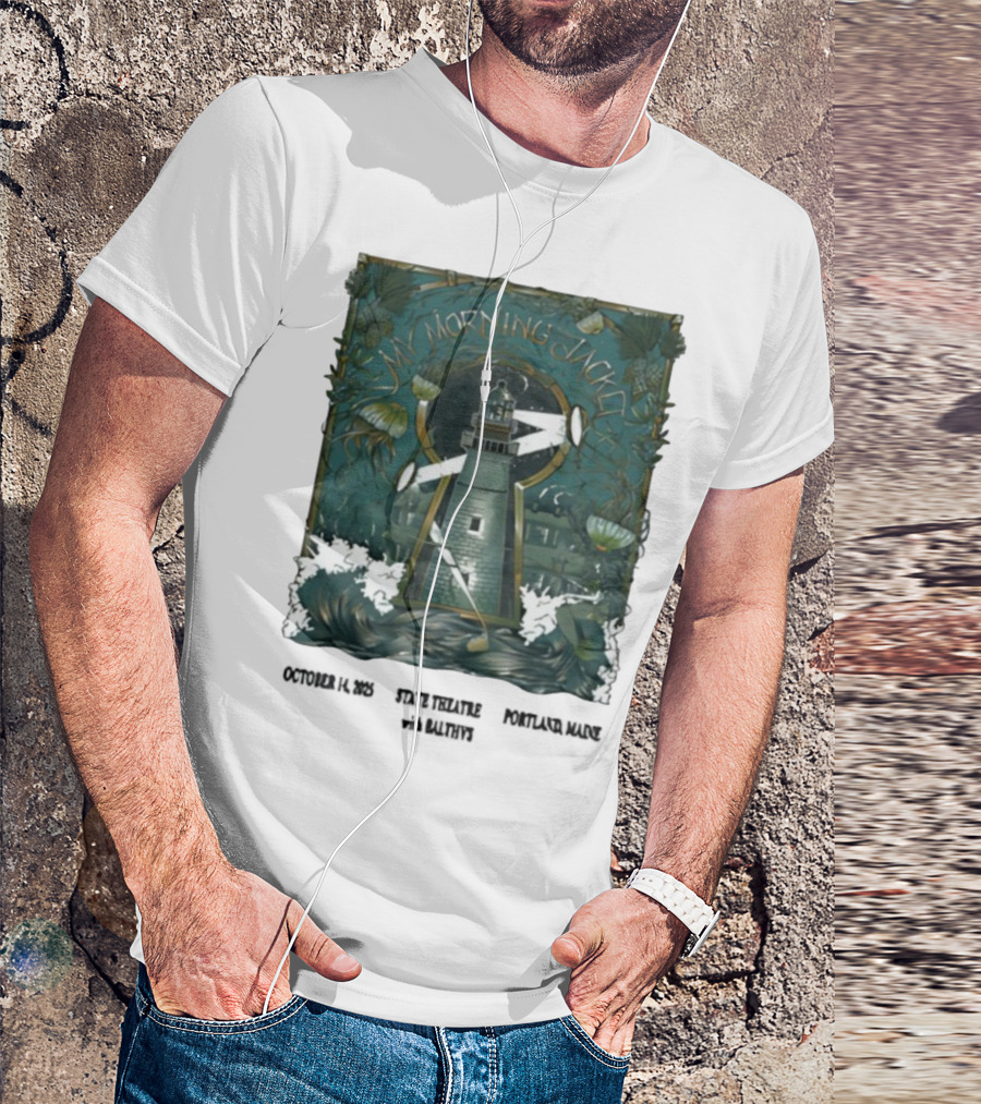 My Morning Jacket Lighthouse Portland ME October 2025 T-Shirt