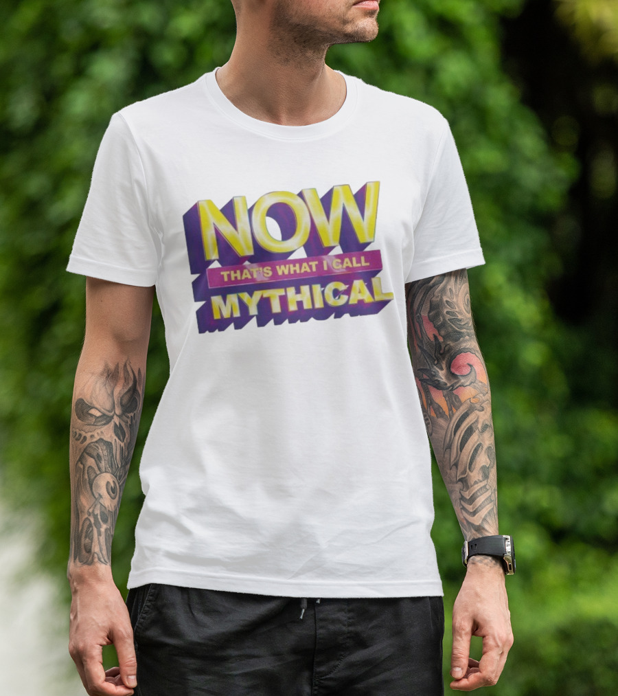 NOW That’s What I Call Mythical Retro 3D Text Style T-Shirt
