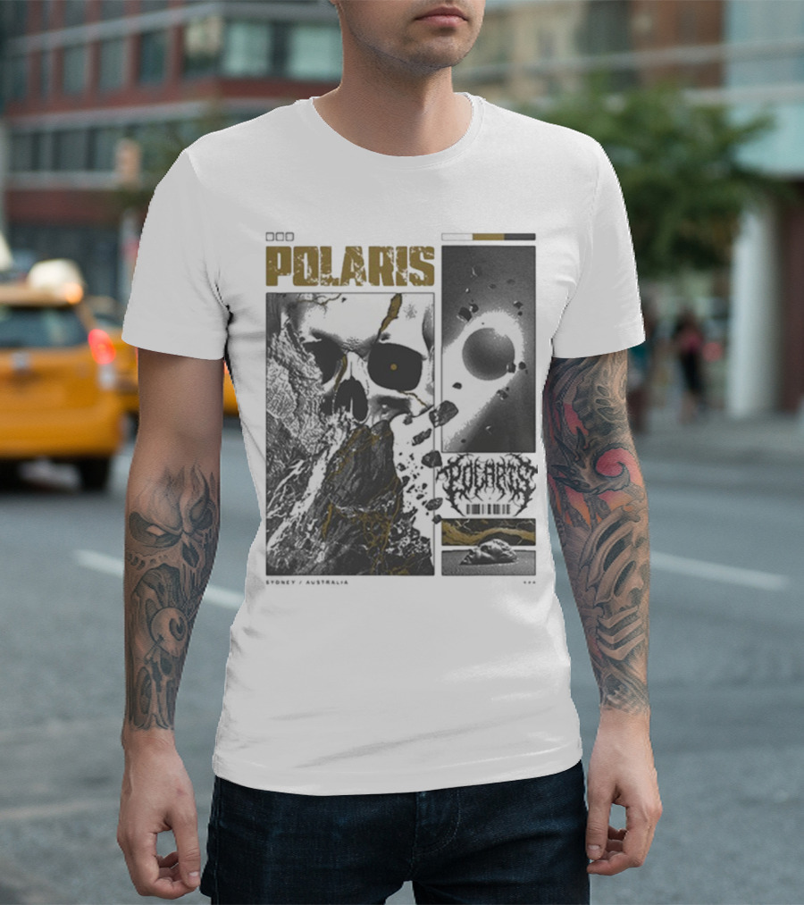 Polaris Kintsugi Skull Eclipse Aesthetic T-Shirt