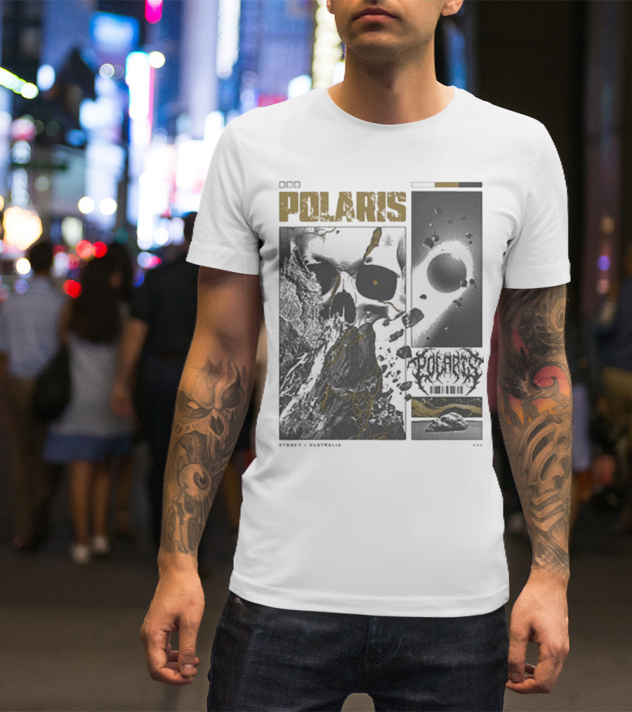 Polaris Kintsugi Skull Eclipse Aesthetic T-Shirt