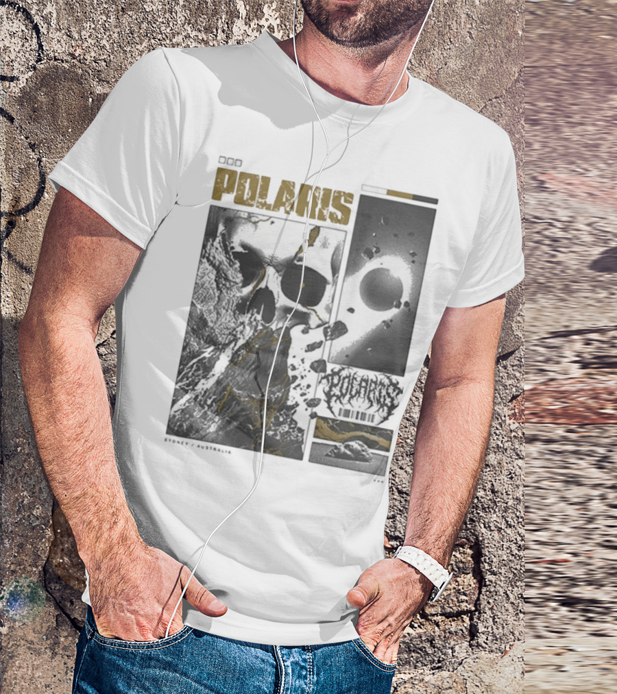 Polaris Kintsugi Skull Eclipse Aesthetic T-Shirt