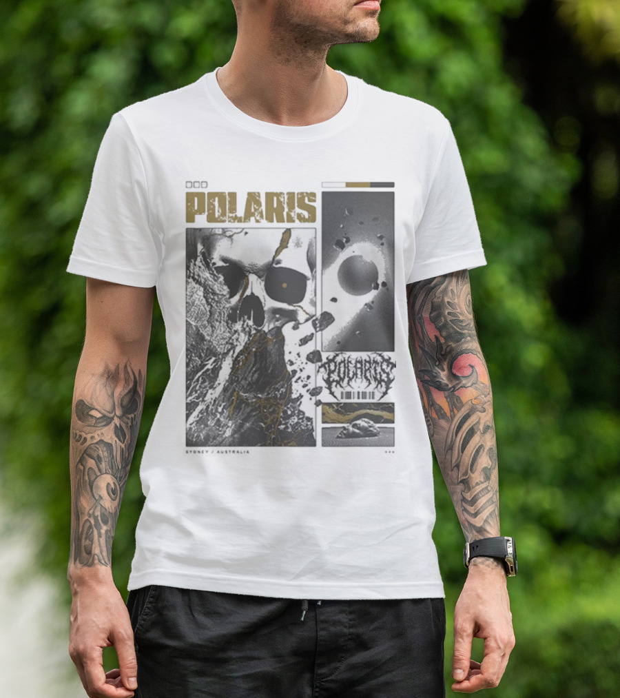 Polaris Kintsugi Skull Eclipse Aesthetic T-Shirt