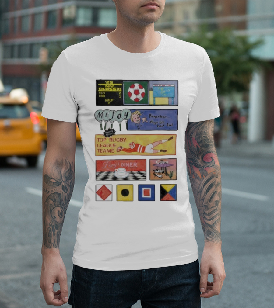 Rowing Blazers X Mt. Joy Top Rugby League Teams Vintage Sports Collaboration T-Shirt