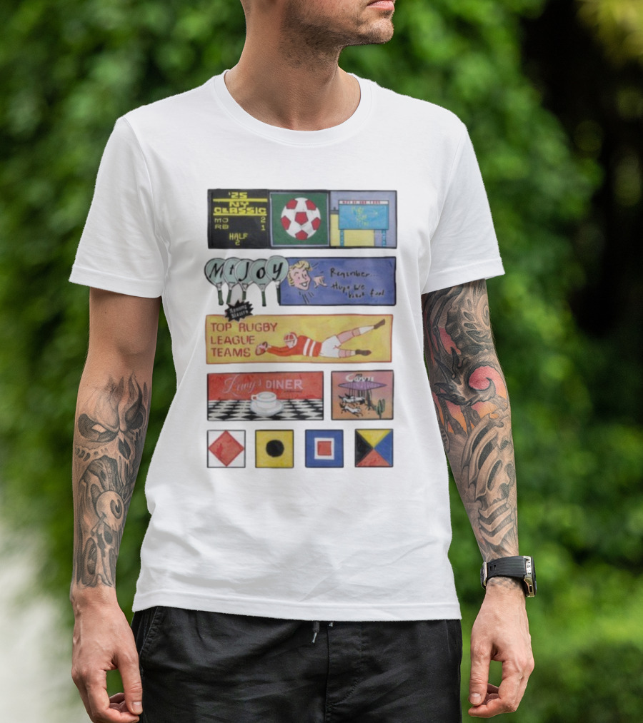 Rowing Blazers X Mt. Joy Top Rugby League Teams Vintage Sports Collaboration T-Shirt