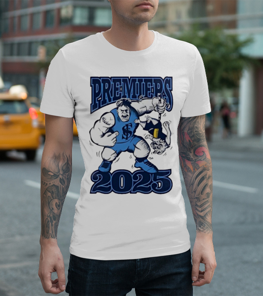 Sturt Football Club Premiers 2025 Mascot Victory Image T-Shirt