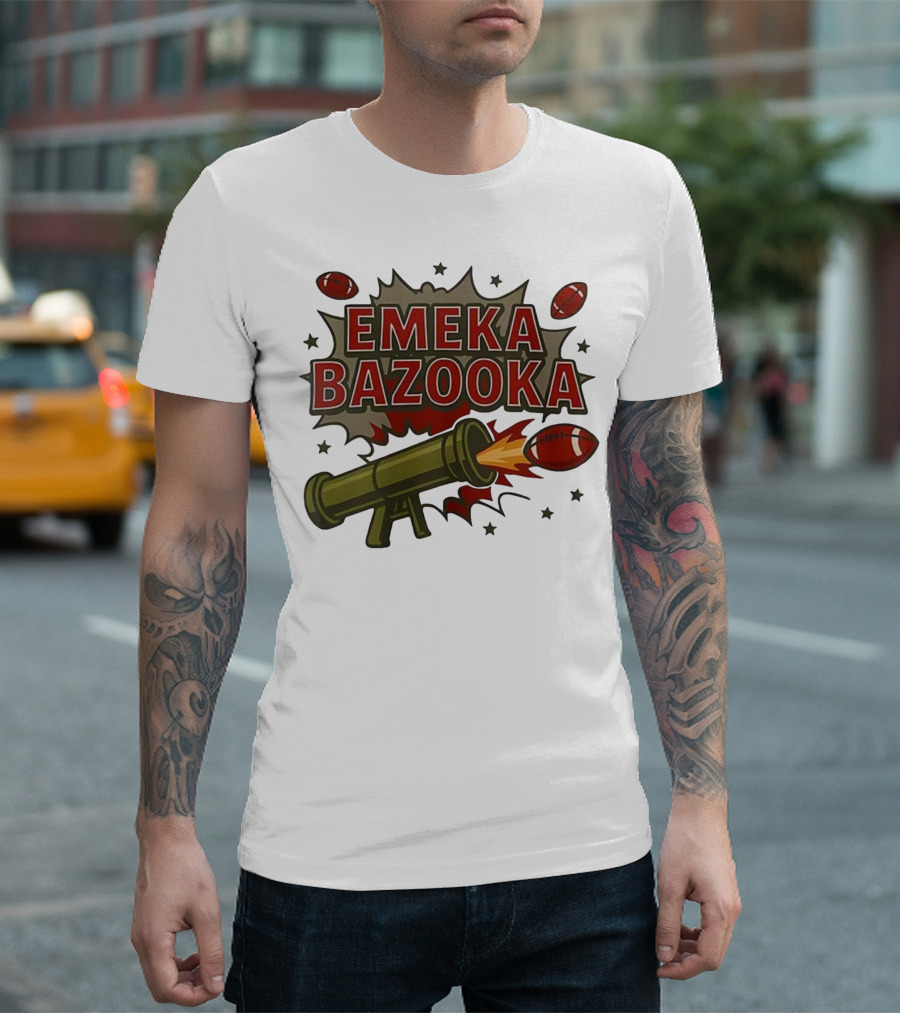 Tampa Bay Buccaneers Emeka Bazooka Football Blast T-Shirt