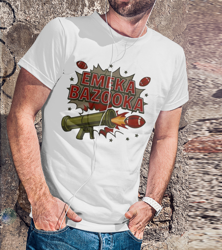 Tampa Bay Buccaneers Emeka Bazooka Football Blast T-Shirt