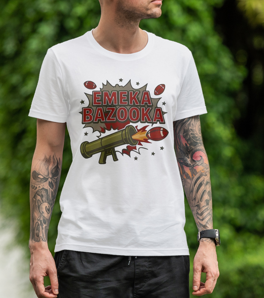 Tampa Bay Buccaneers Emeka Bazooka Football Blast T-Shirt