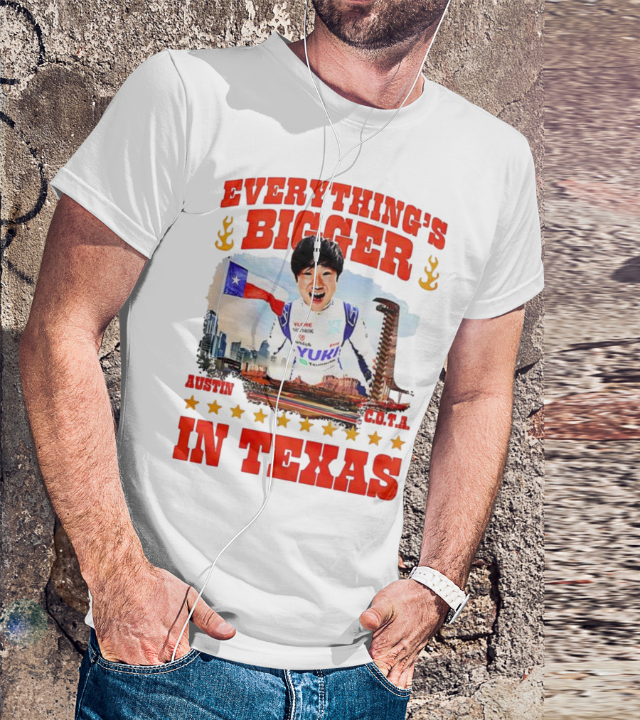 Tsunoda Yuki Everything's Bigger Austin COTA Texas T-Shirt