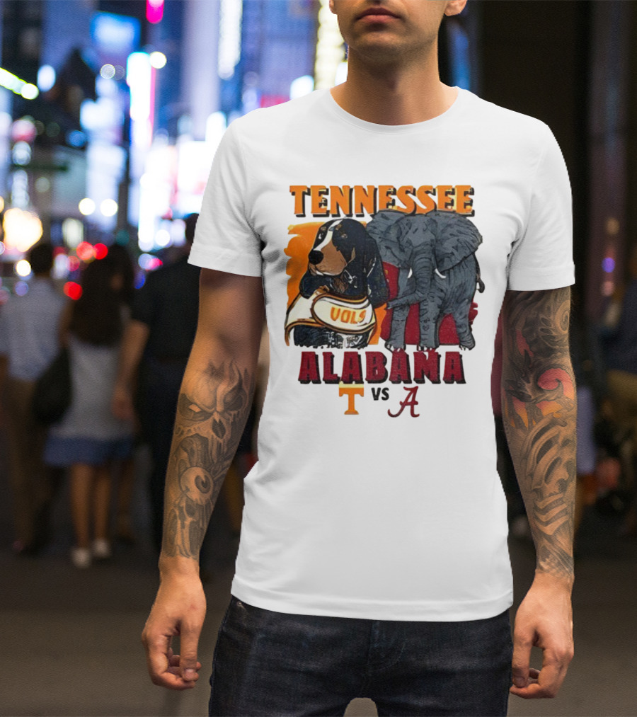 Tennessee Alabama Vols Vs Crimson Tide Mascots Third Saturday October 18 2025 T-Shirt