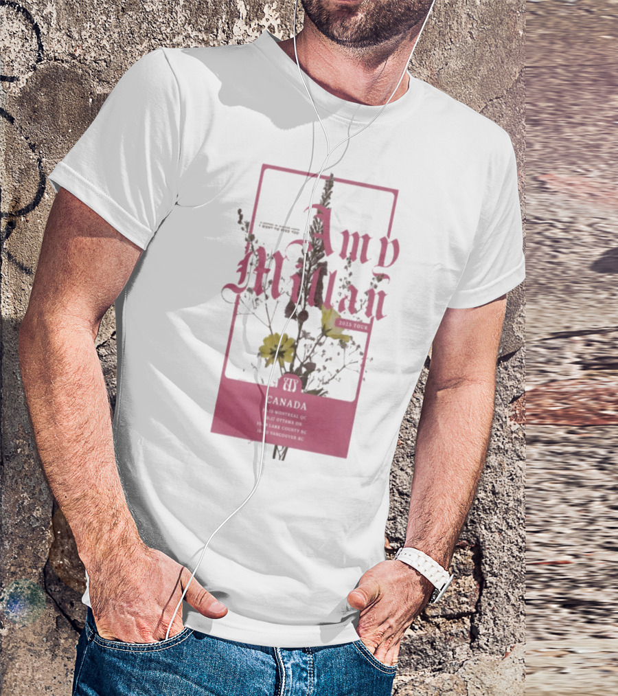Amy Millan Flowers Canada Tour 2025 T-Shirt