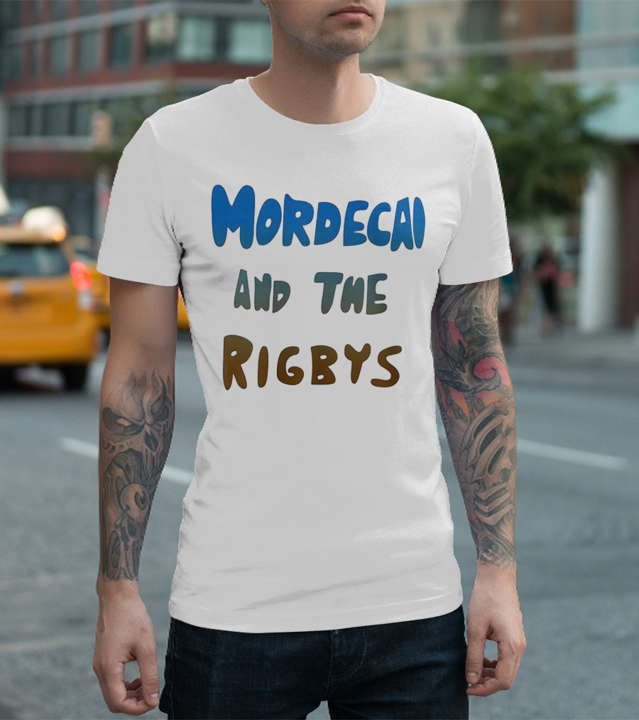 Mordecai And The Rigbys Regular Show Cartoon Character T-Shirt