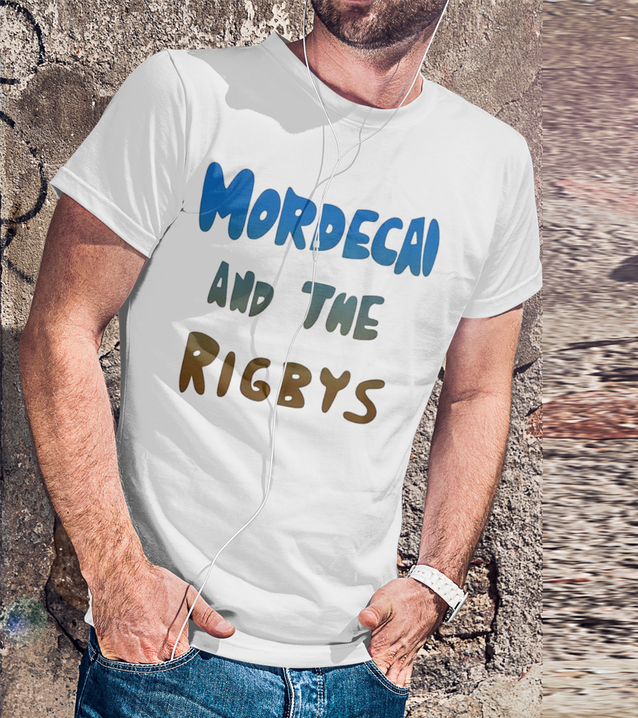 Mordecai And The Rigbys Regular Show Cartoon Character T-Shirt