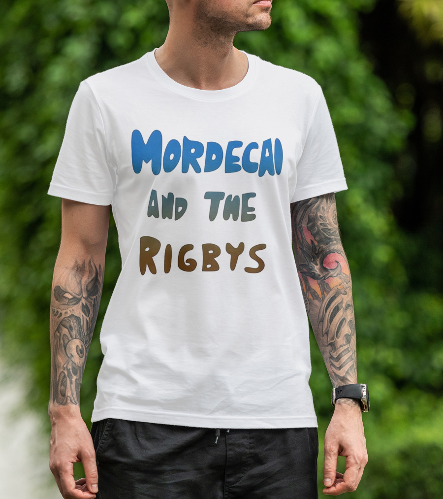 Mordecai And The Rigbys Regular Show Cartoon Character T-Shirt