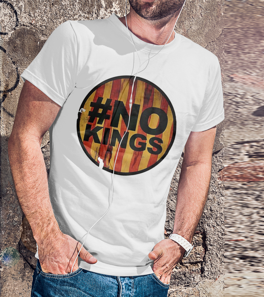 #NO KINGS American Flag Vintage T-Shirt