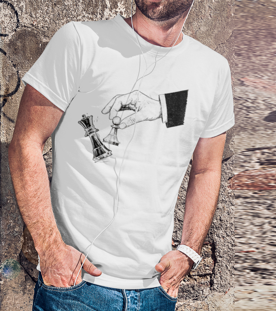 Protest Chess Pawn Topples King No Kings In America Bold Political Statement T-Shirt