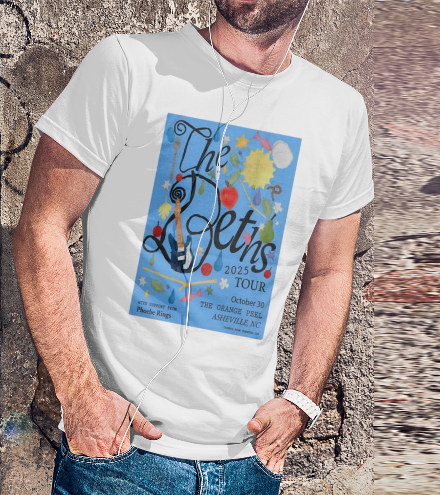 The Beths Tour 2025 The Orange Peel Asheville NC October 30 With Phoebe Rings T-Shirt