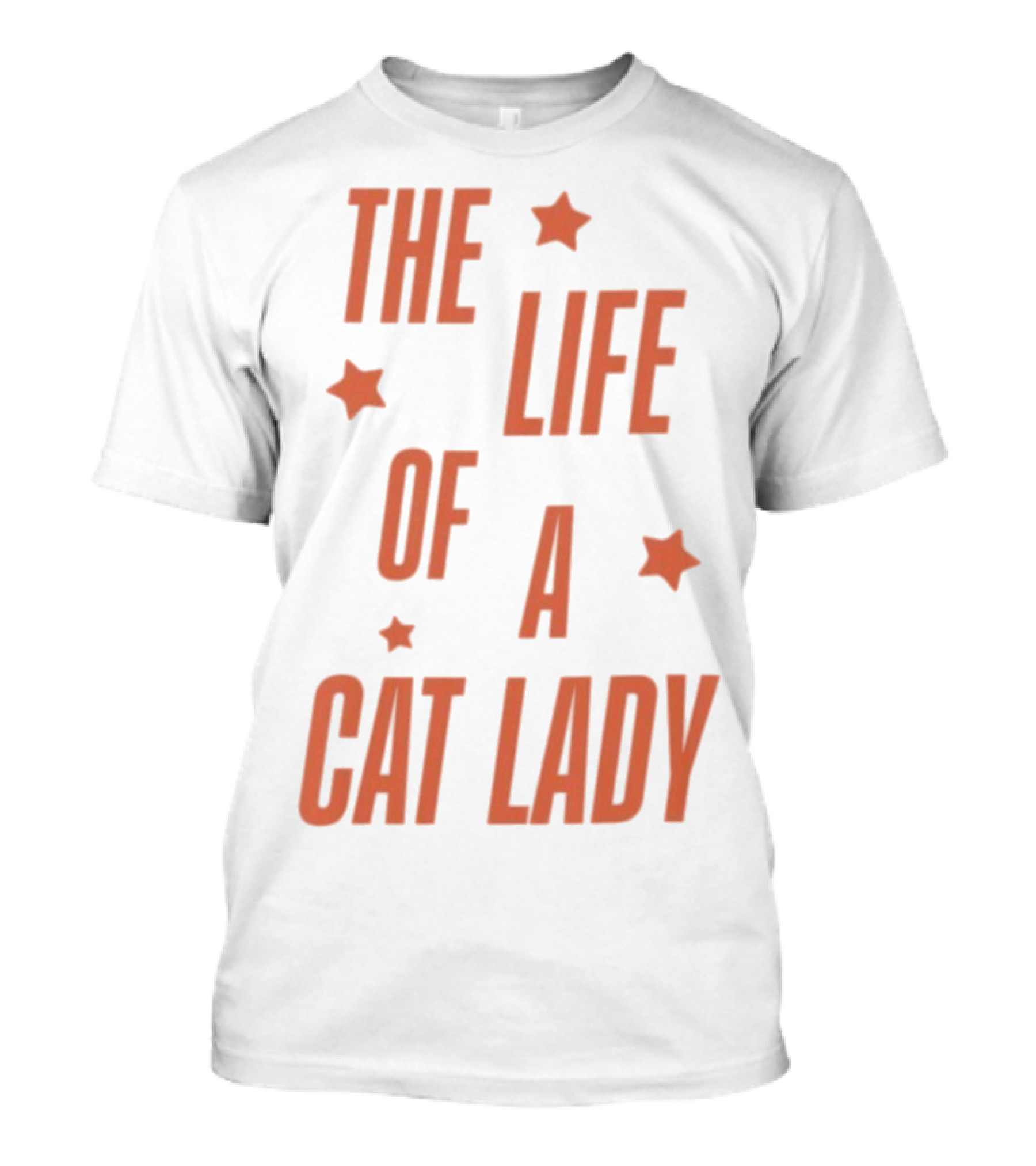 The Life Of A Cat Lady Stars T-Shirt