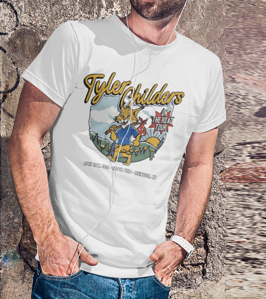Tyler Childers Wildcat On The Road Tour Forest Sunrise Scene T-Shirt