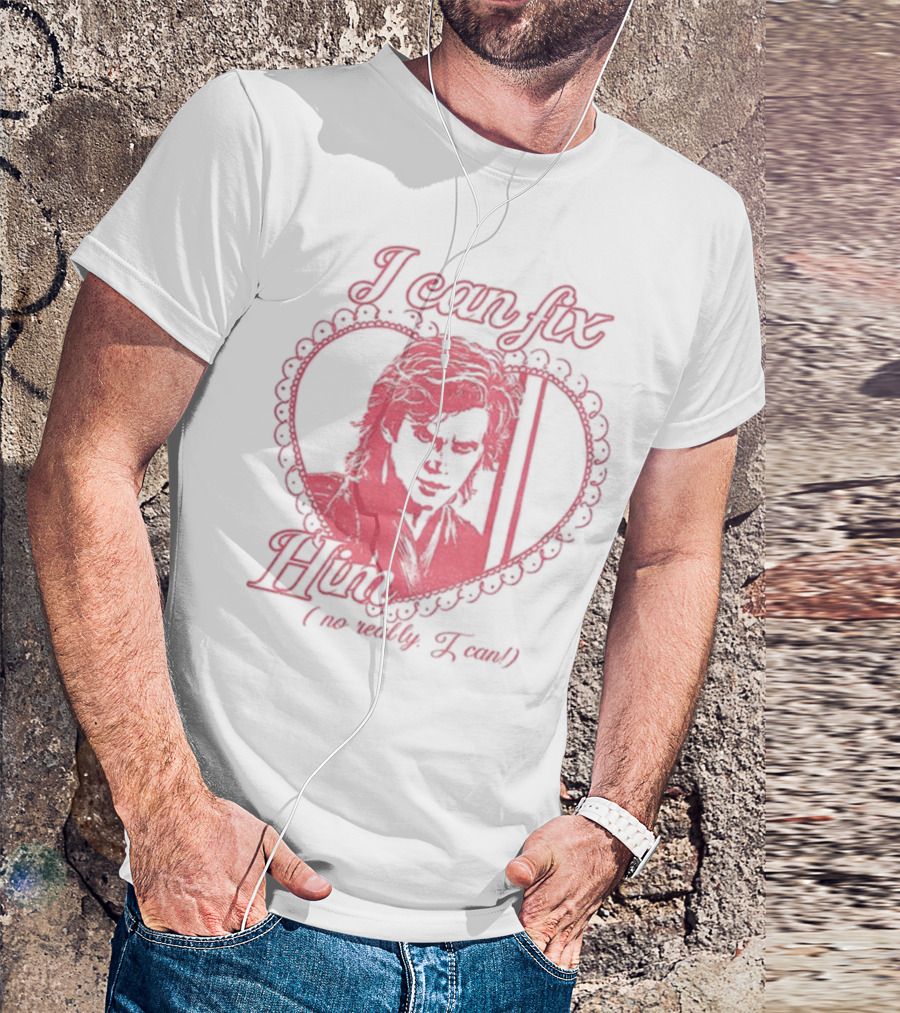 Coquette Anakin Skywalker I Can Fix Him Heart Design T-Shirt