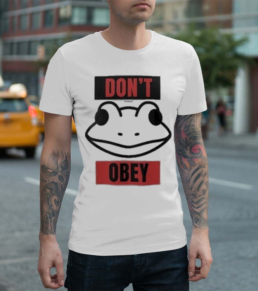 Don’t Obey Frog Resistance Portland T-Shirt