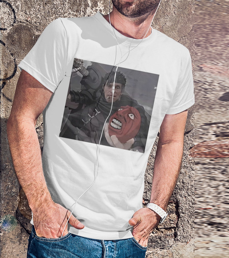 Berserk Guts Willem Dafoe Meme Crossover T-Shirt