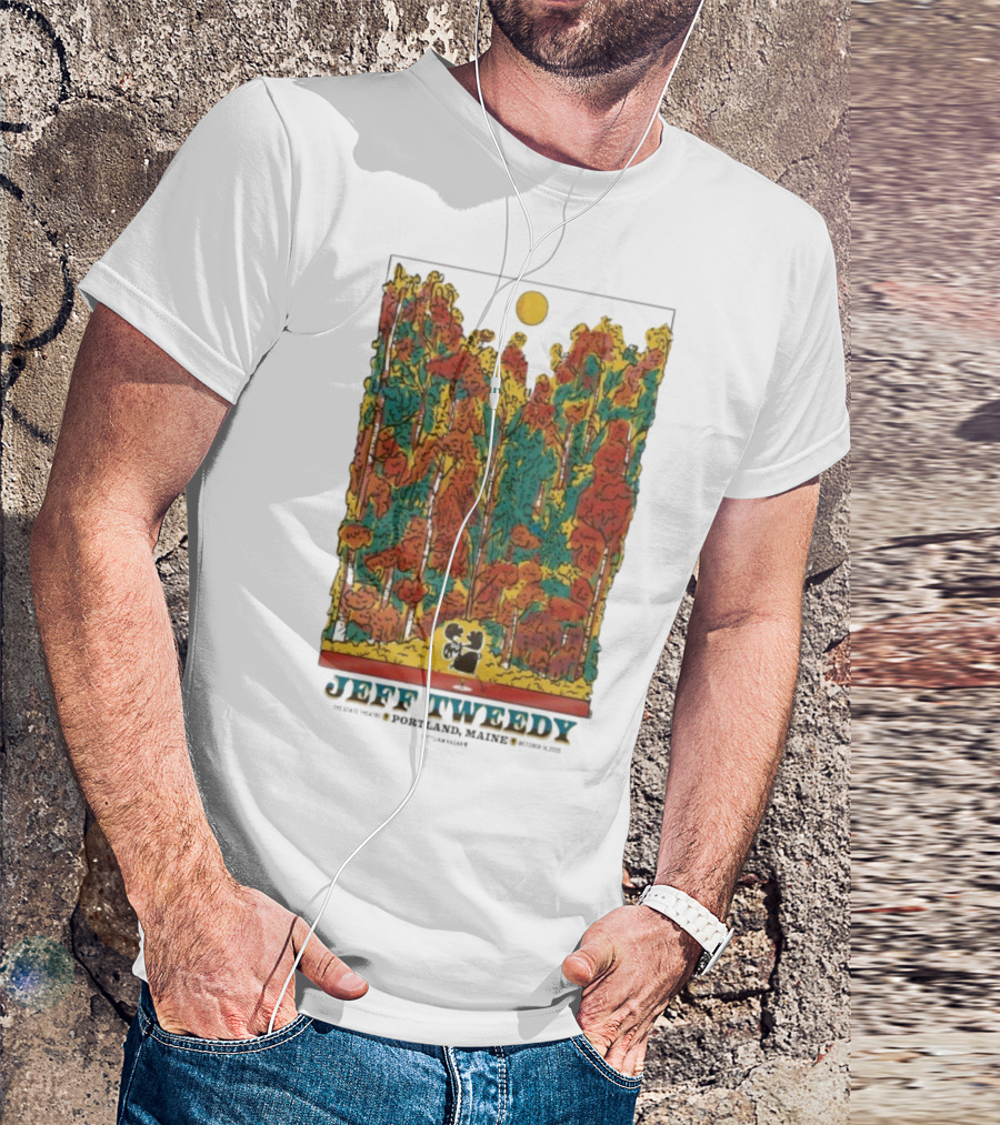 Jeff Tweedy Portland Maine State Theatre October 16 2025 Forest Scene T-Shirt