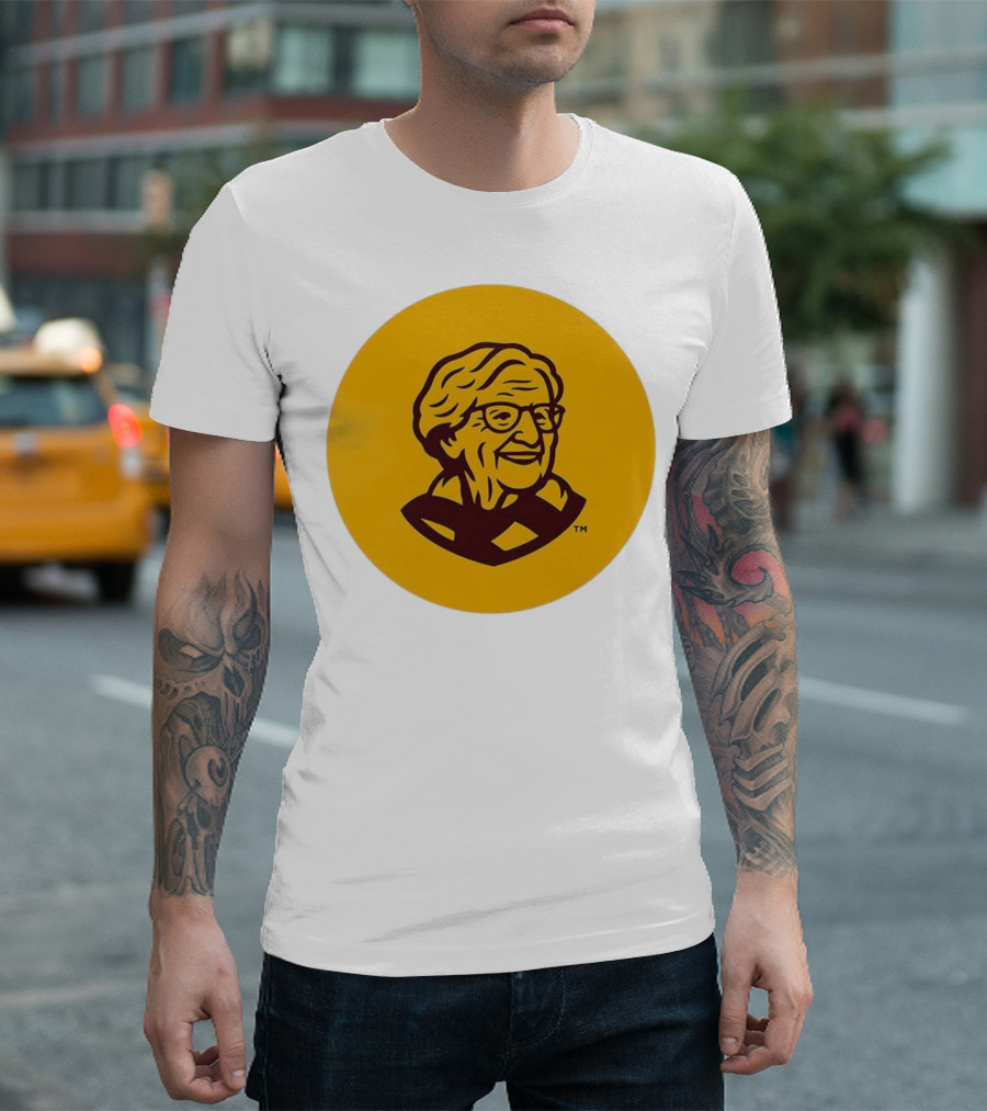 Loyola Chicago Sister Jean Trademark Icon Yellow T-Shirt