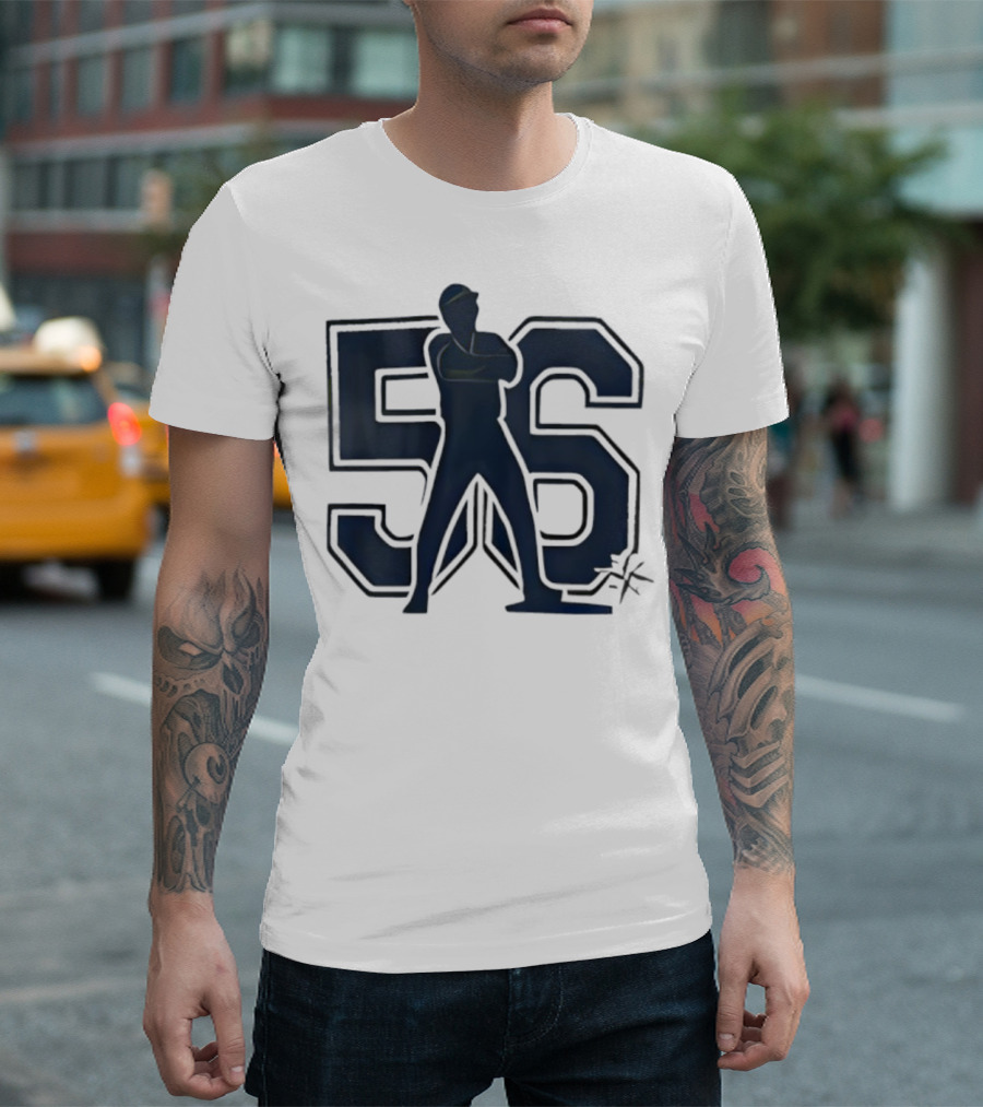 Randy Arozarena 56 Mariners Baseball Silhouette T-Shirt