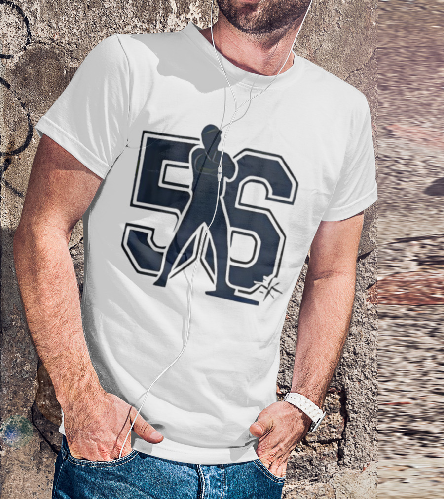 Randy Arozarena 56 Mariners Baseball Silhouette T-Shirt