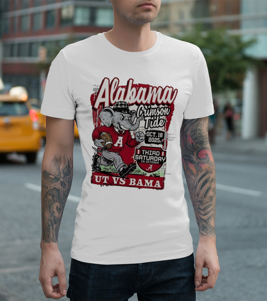 Alabama Crimson Tide UT Vs Bama October 18 2025 Third Saturday T-Shirt