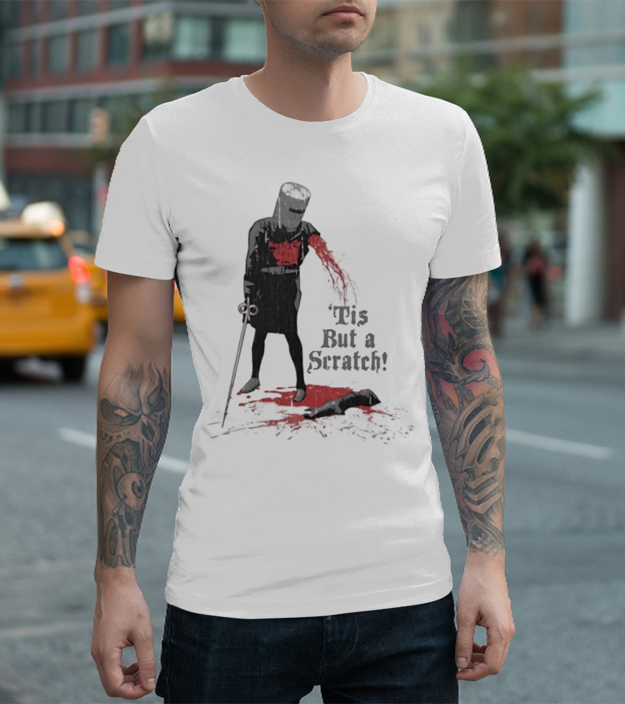 Monty Python Black Knight 'Tis But A Scratch Classic Scene T-Shirt