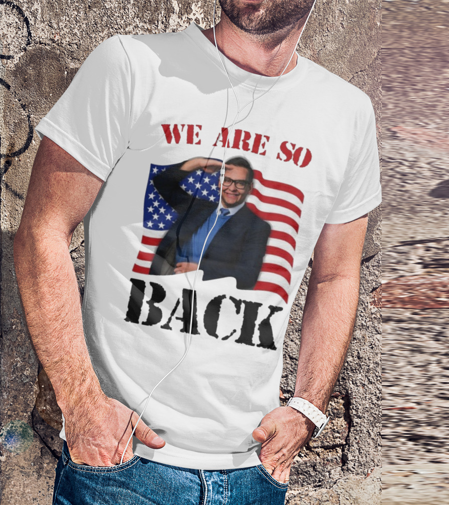 We Are So Back George Santos American Flag T-Shirt