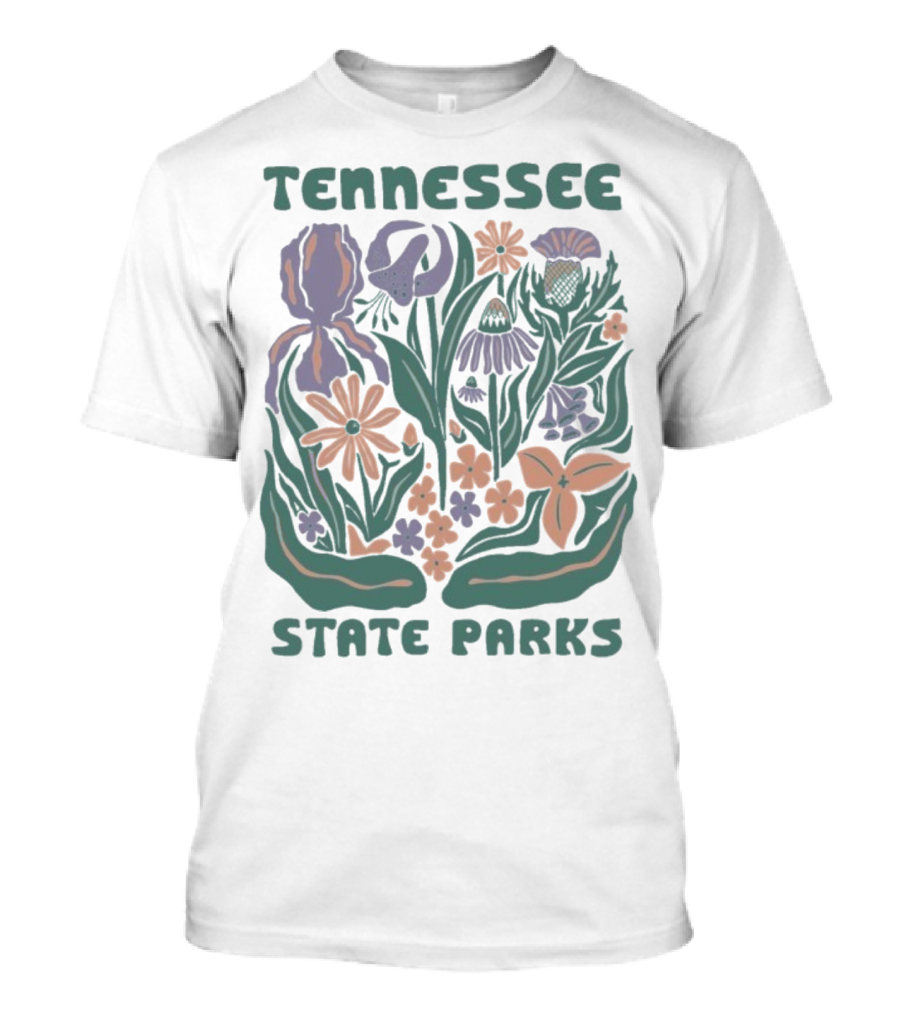 Tennessee State Parks Flowers Wildflower Collection T-Shirt