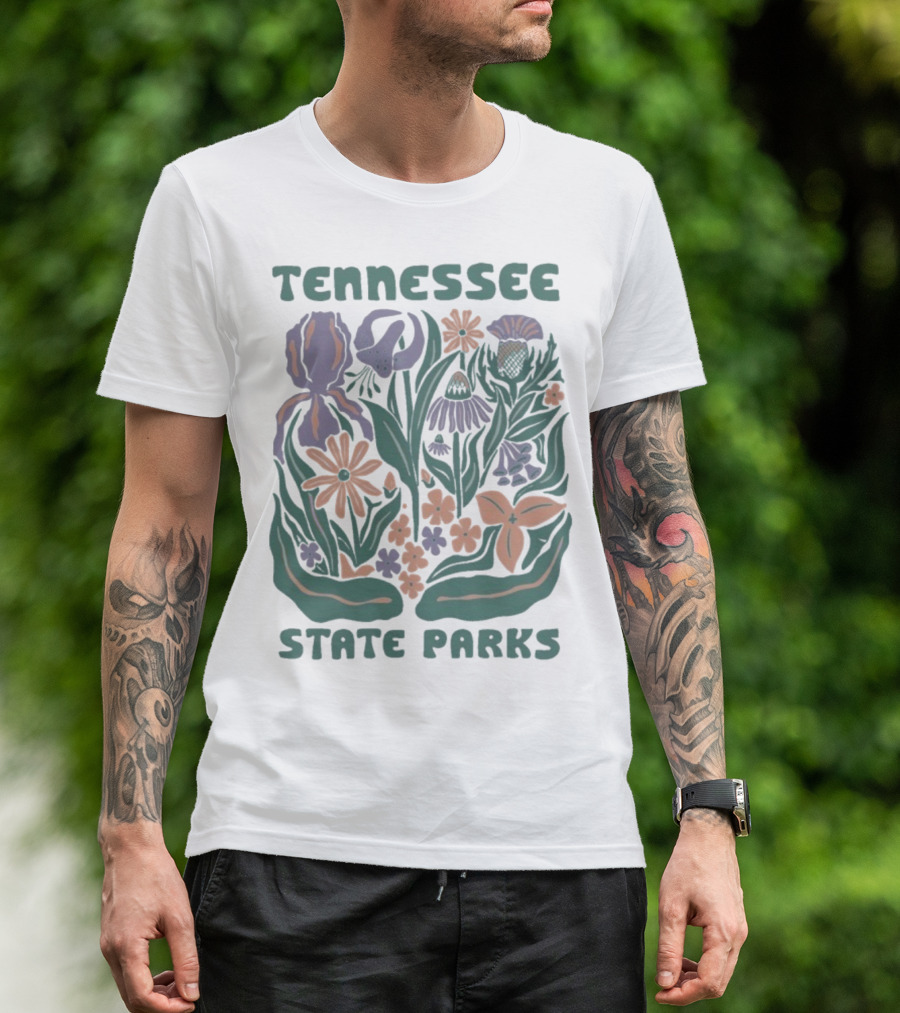 Tennessee State Parks Flowers Wildflower Collection T-Shirt