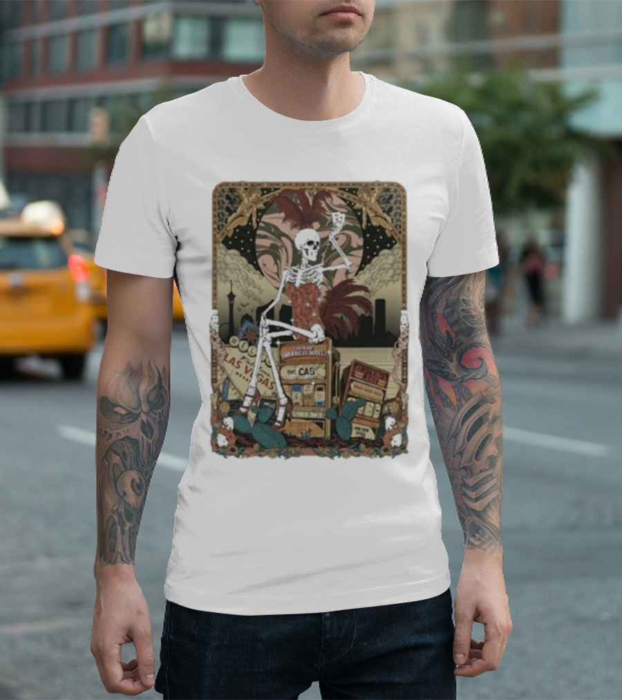 The Cab Welcome To Las Vegas Brooklyn Bowl NY 2025 Skeleton T-Shirt