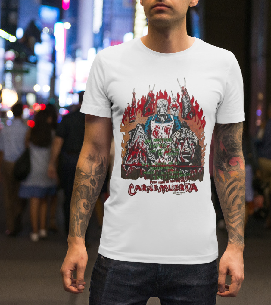 Carne Muerta Halloween Sangre Fraternidad Monstruo T-Shirt